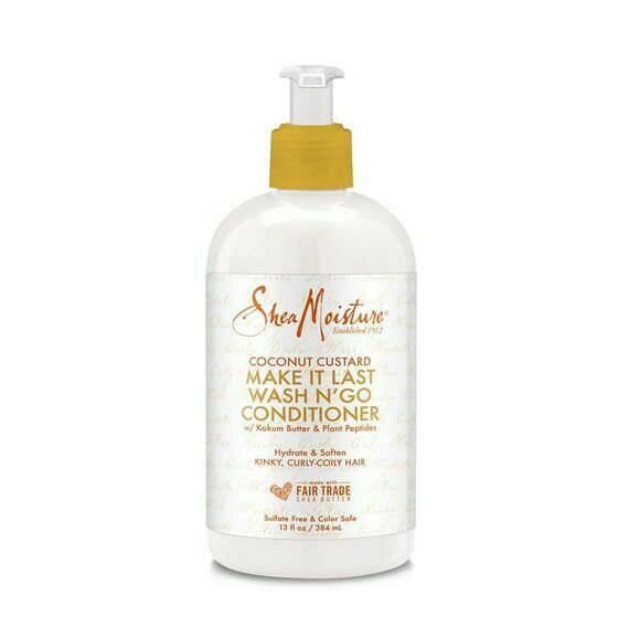 Shea Moisture Coconut Custard Make It Last Wash N' Go Conditioner 384ml Shea Moisture