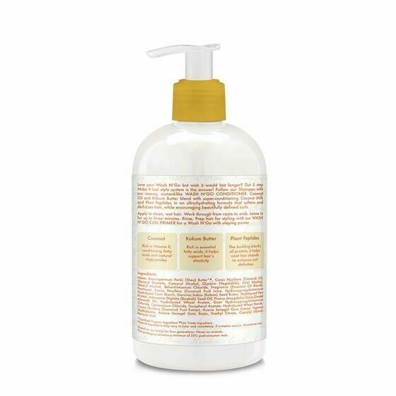 Shea Moisture Coconut Custard Make It Last Wash N' Go Conditioner 384ml Shea Moisture