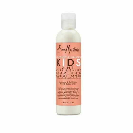 Shea Moisture Coconut & Hibiscus Kids Curl & Shine Shampoo & Conditioner 236ml Shea Moisture