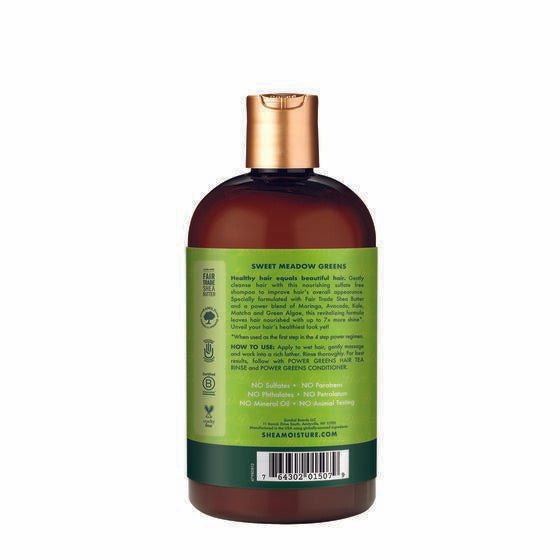 Shea Moisture Moringa & Avocado Power Greens Shampoo 384ml Shea Moisture
