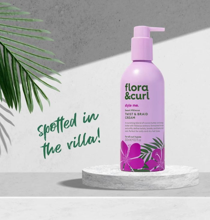 Flora & Curl Sweet Hibiscus Twist & Braid Cream 300ml Flora & Curl