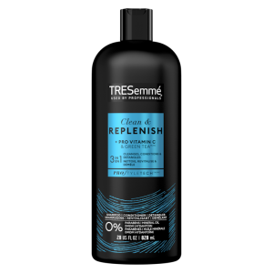 TRESemme Clean & Replenish 3-in-1 Shampoo, Conditioner, Detangler 828ml Tresemme