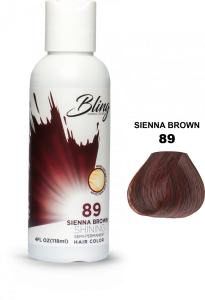 Bling Shining Semi Permanent Hair Color 89 Sienna Brown 118ml Bling
