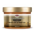African Pride Black Castor Miracle Extra Hold Braid, Loc & Twist Gel 227g African Pride