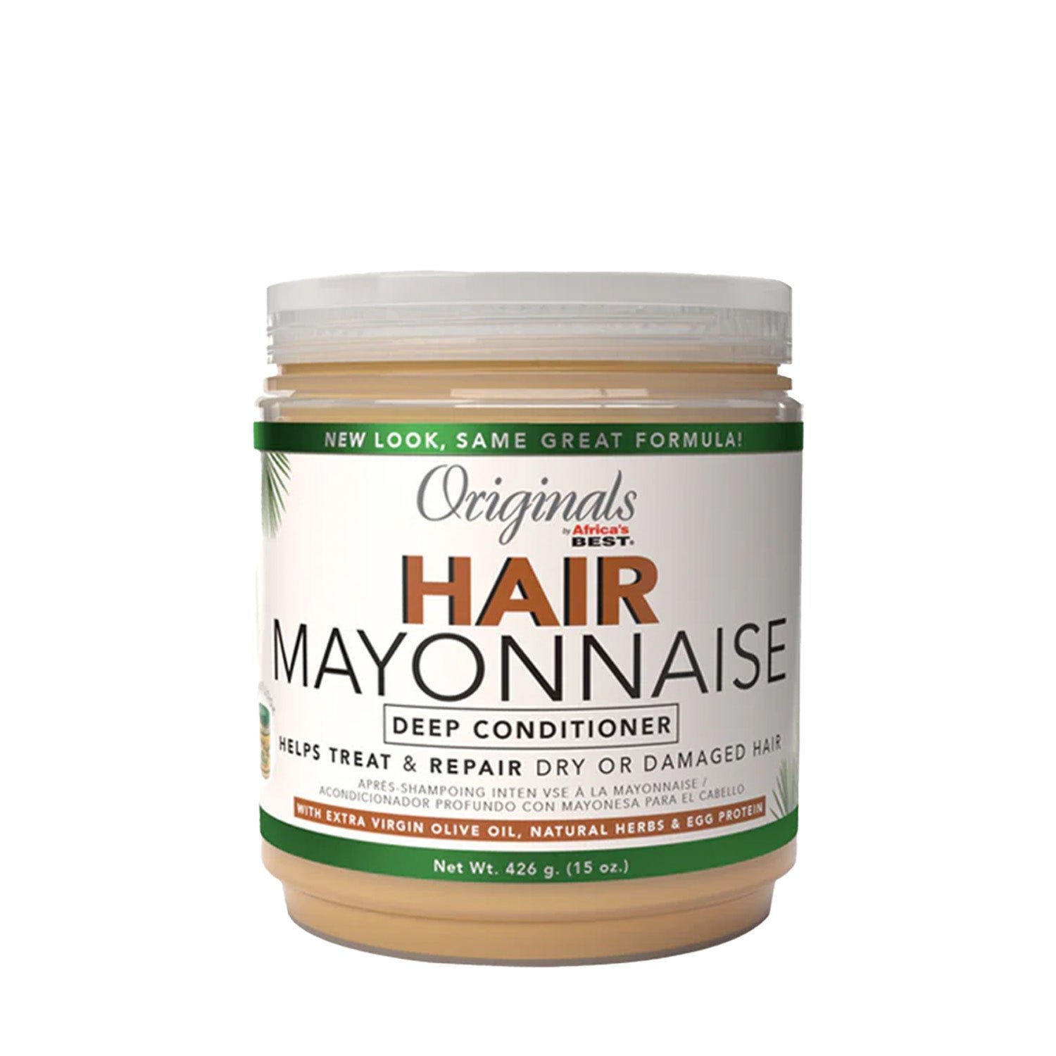 Africa's Best Organics Olive Oil Extra Virgin HAIR MAYONNAISE 426g Africa's Best