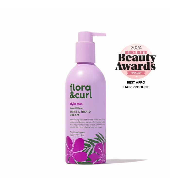 Flora & Curl Sweet Hibiscus Twist & Braid Cream 300ml Flora & Curl