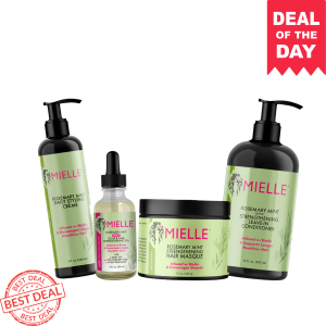 DEAL OF THE DAY | Mielle Rosemary Mint Oil Light + Masque + Leave In Conditioner + Styling Creme Mielle Organics