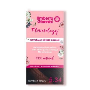 Umberto Giannini Flowerology Naturally Kinder Vegan Colour Chestnut Brown 5.34 110ml Umberto Giannini