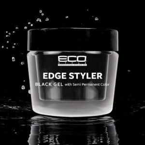 Eco Style Black Gel with Semi Permanent Color Edge Styler 89ml Eco Styler