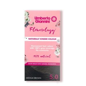 Umberto Giannini Flowerology Naturally Kinder Vegan Colour Medium Brown 5.0 110ml Umberto Giannini