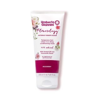 Umberto Giannini Flowerology Temporary Colour Mask – Mulberry 200ml Umberto Giannini